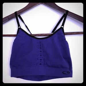 Champion purple sports bra size Medium